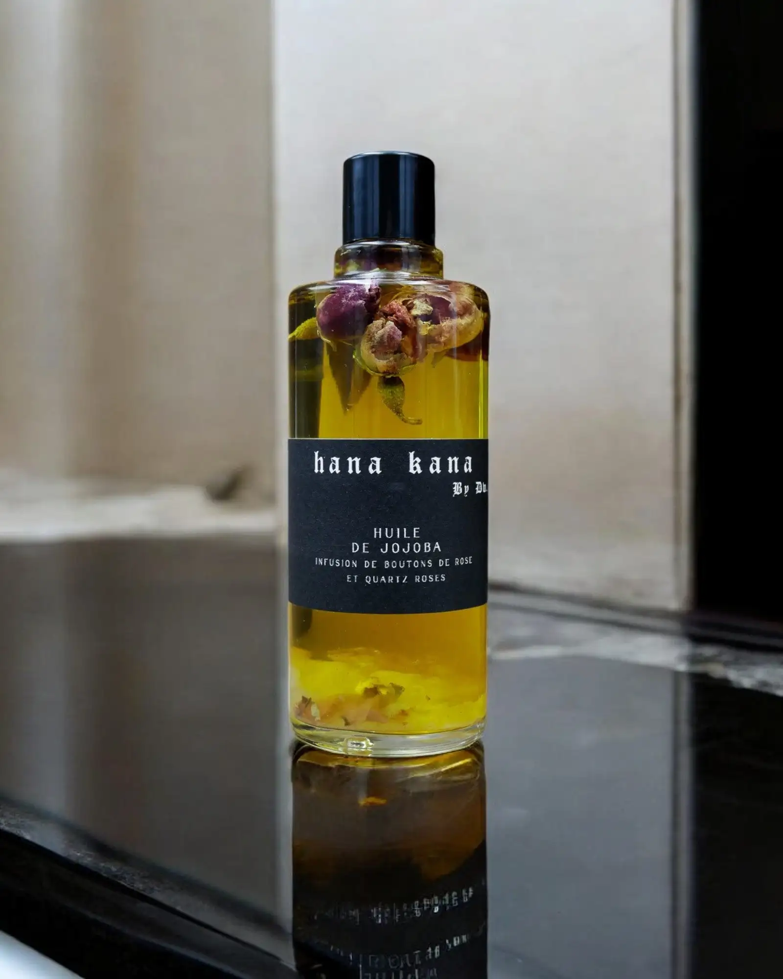 Aceite de jojoba ecológico  infusionado con rosas y cuarzo - Imagen 3