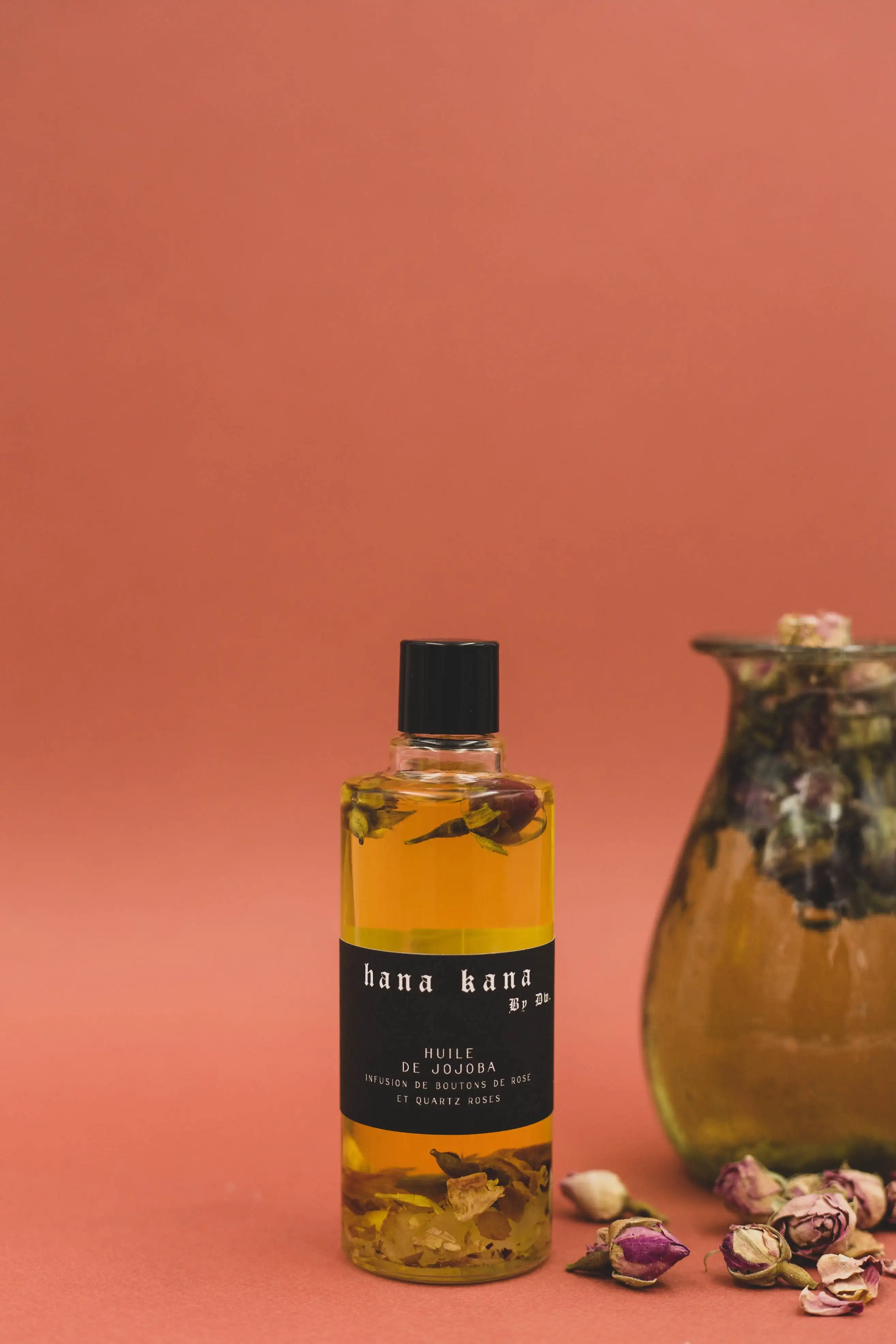 Aceite de jojoba ecológico  infusionado con rosas y cuarzo - Imagen 4