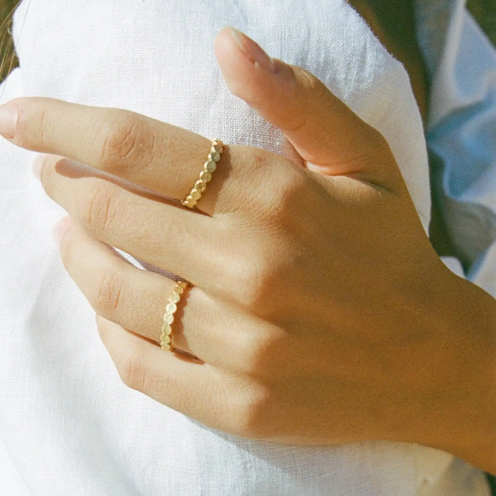 Anillo ajustable festoneado Agapée - Imagen 2