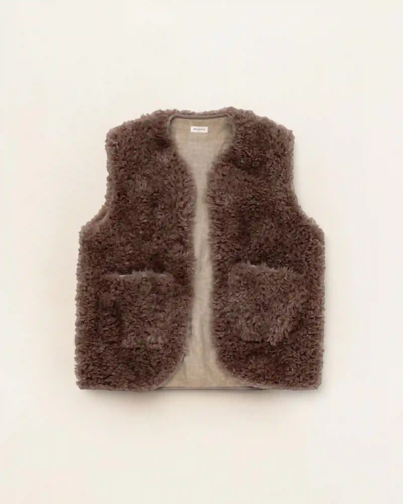 Brown hair vest