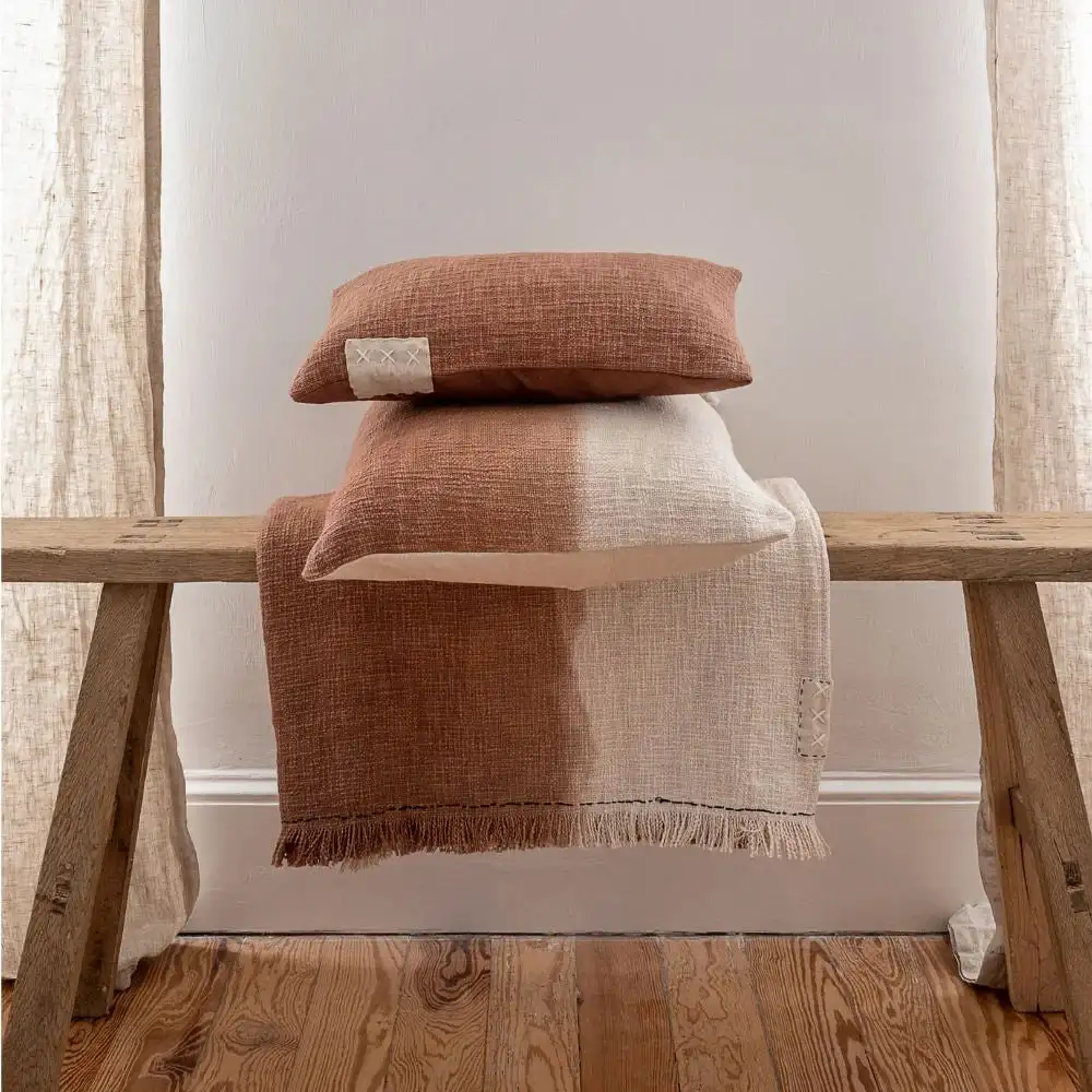 Chocolate brown cushion - Image 2