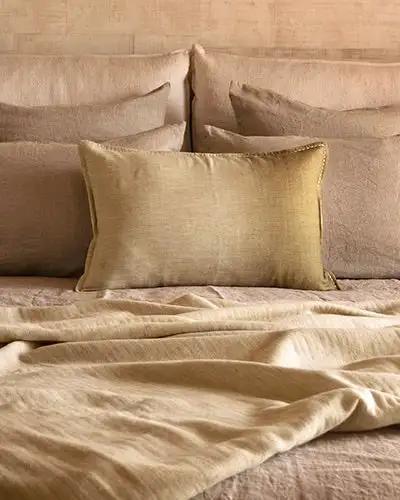 Boho Chic Green Oliva Bronze cushions