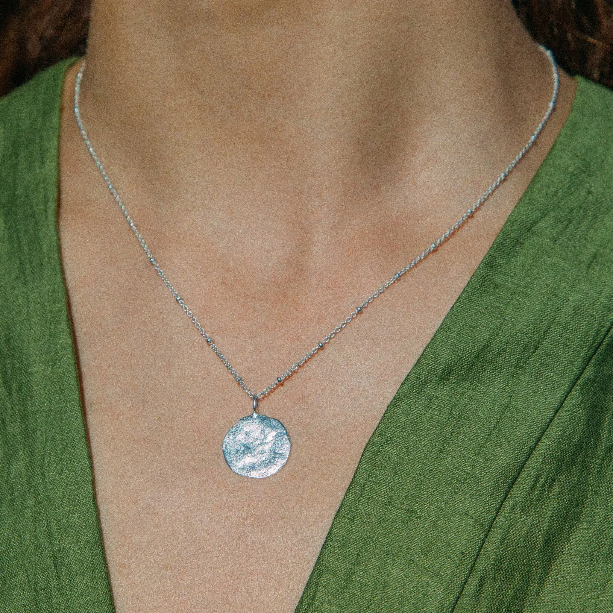 Silver necklace Moon Silver Agapée - Image 2