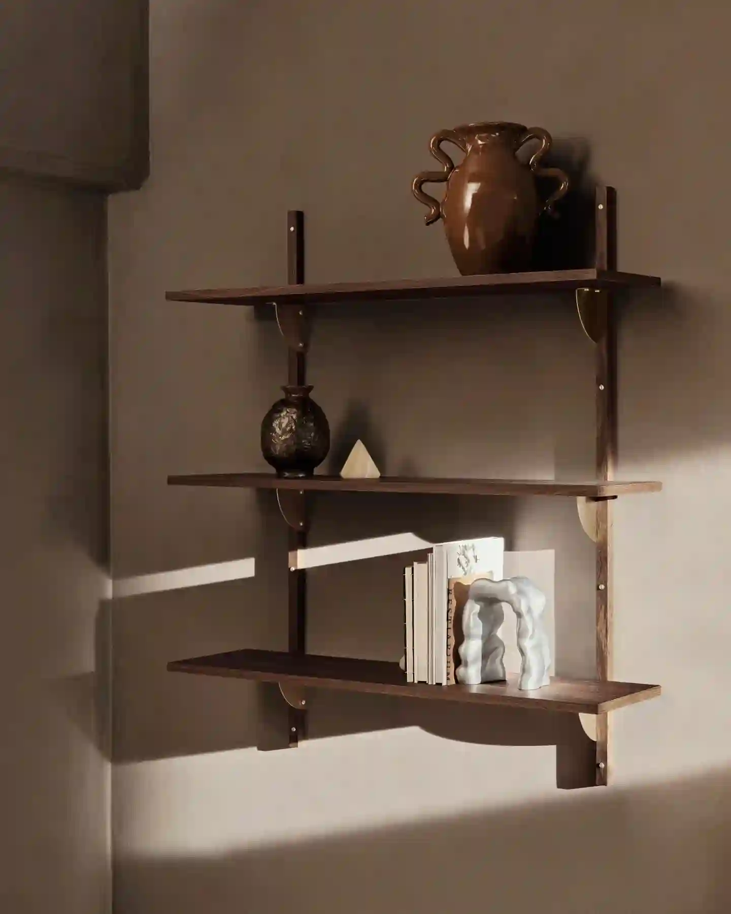 Estanterías de pared de madera