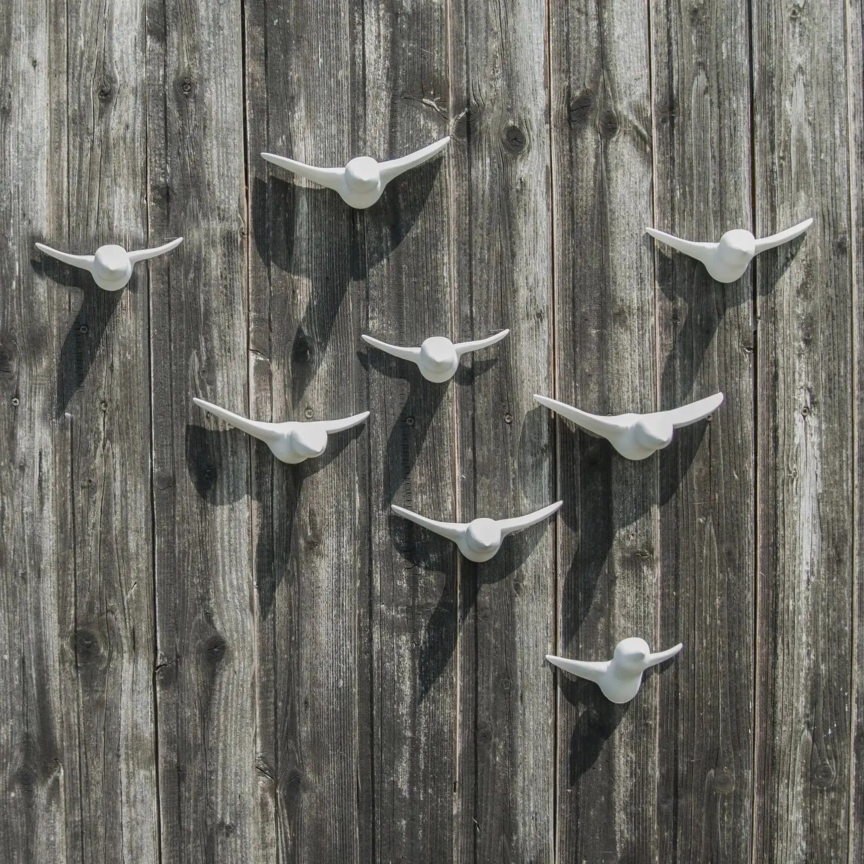 Ganchos de pared blancos (conjunto de 3 y 8 pájaros) - Imagen 8