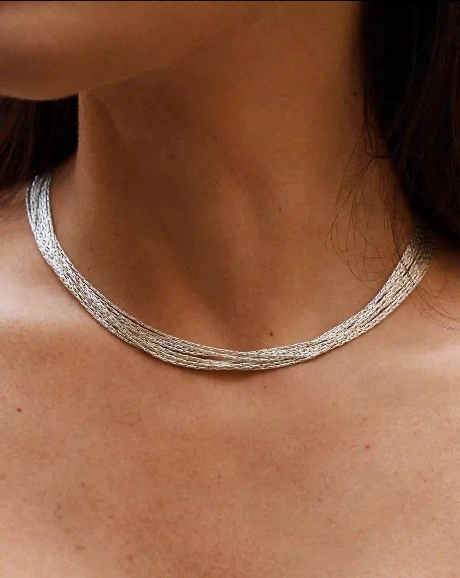 SILVER CHARGANTILLA OF BUECIDATED CHAINS AGAPÉE