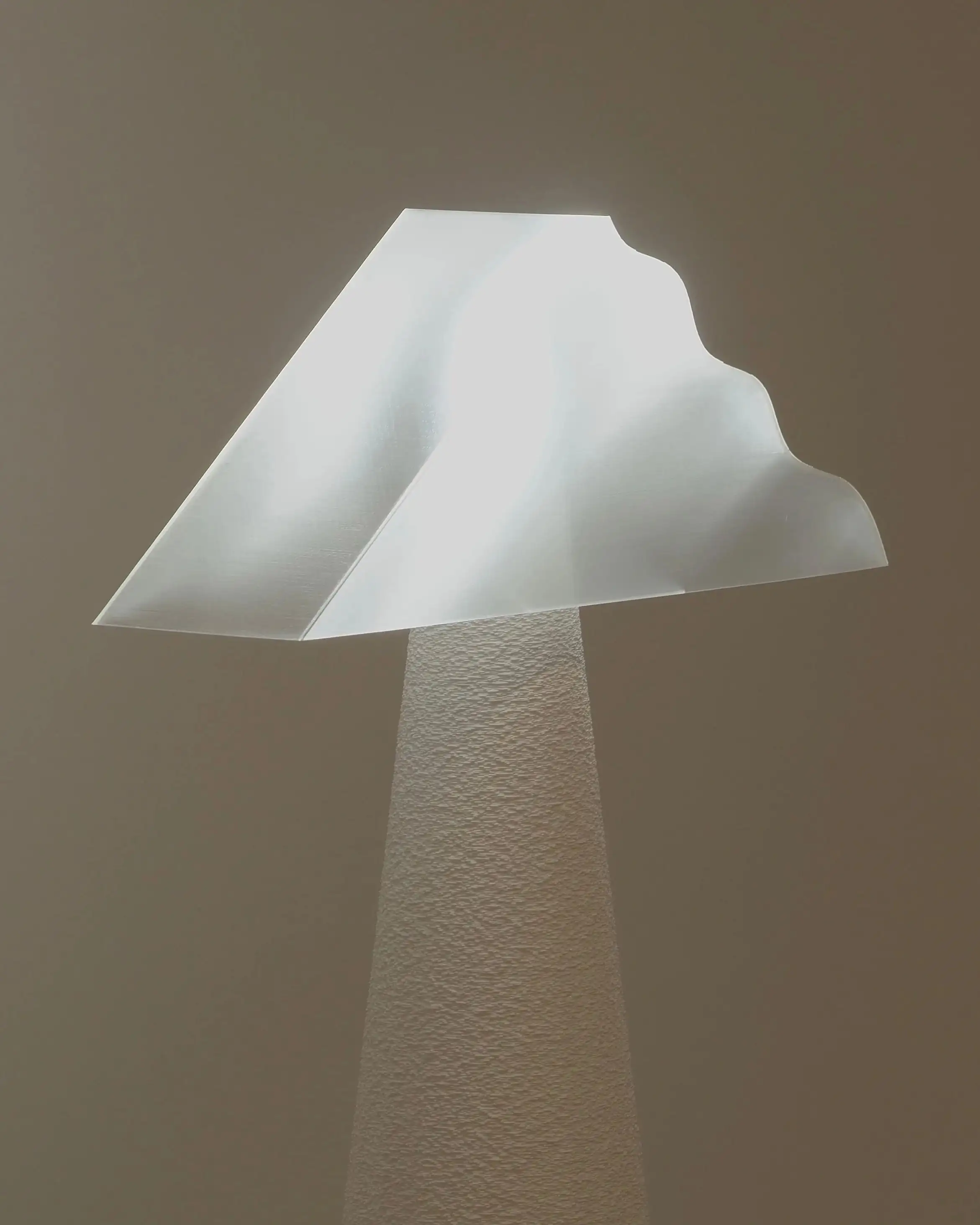 Postmodern white table lamp