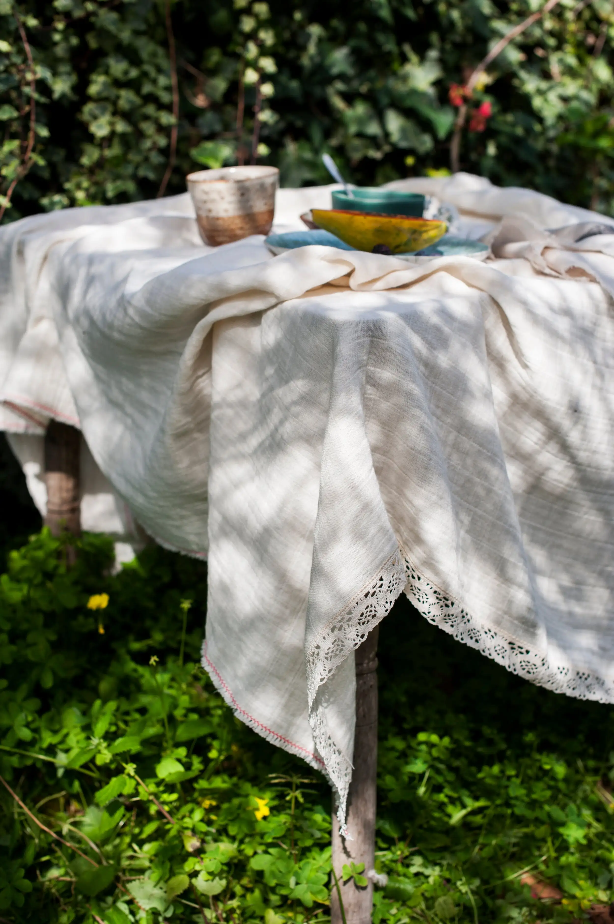 Cotton tablecloth 140x220 - Image 2
