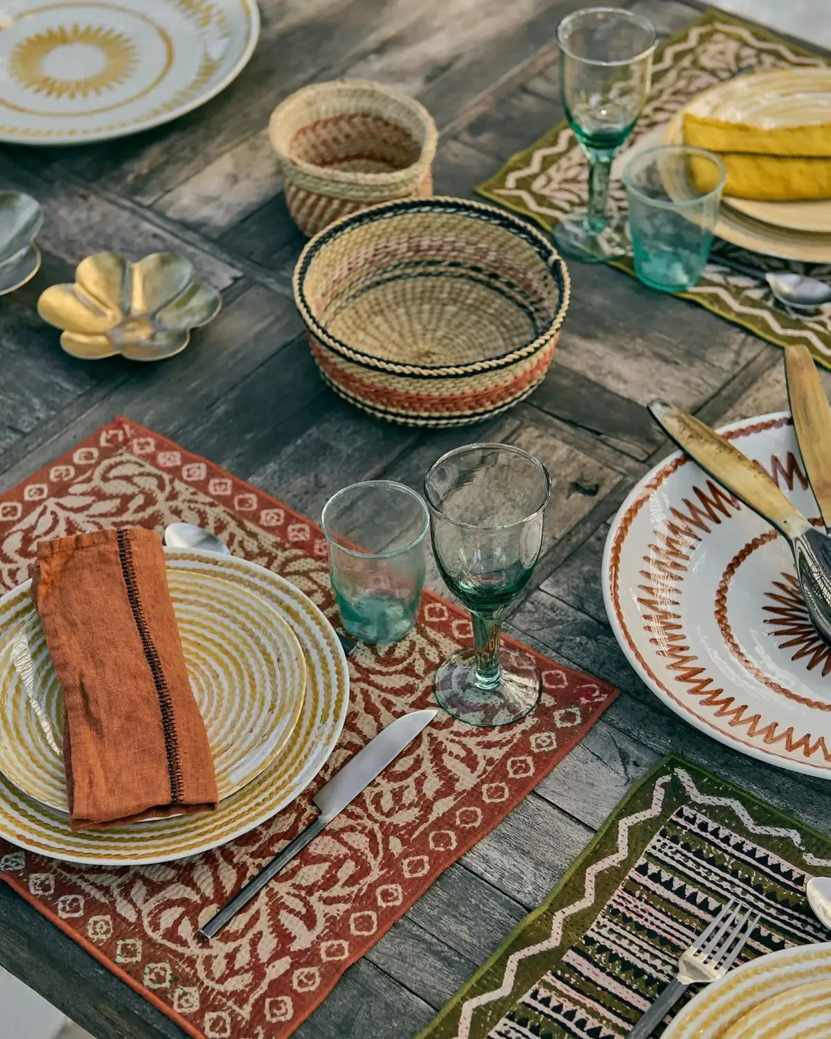 Indian Kantha Indian fabric tablecloths - Image 2