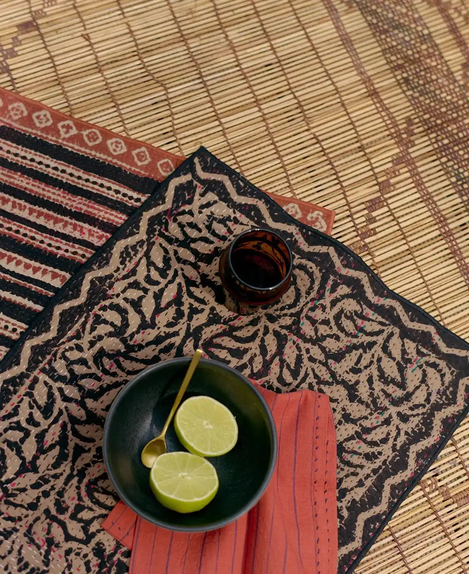 Indian Kantha Indian fabric tablecloths - Image 3