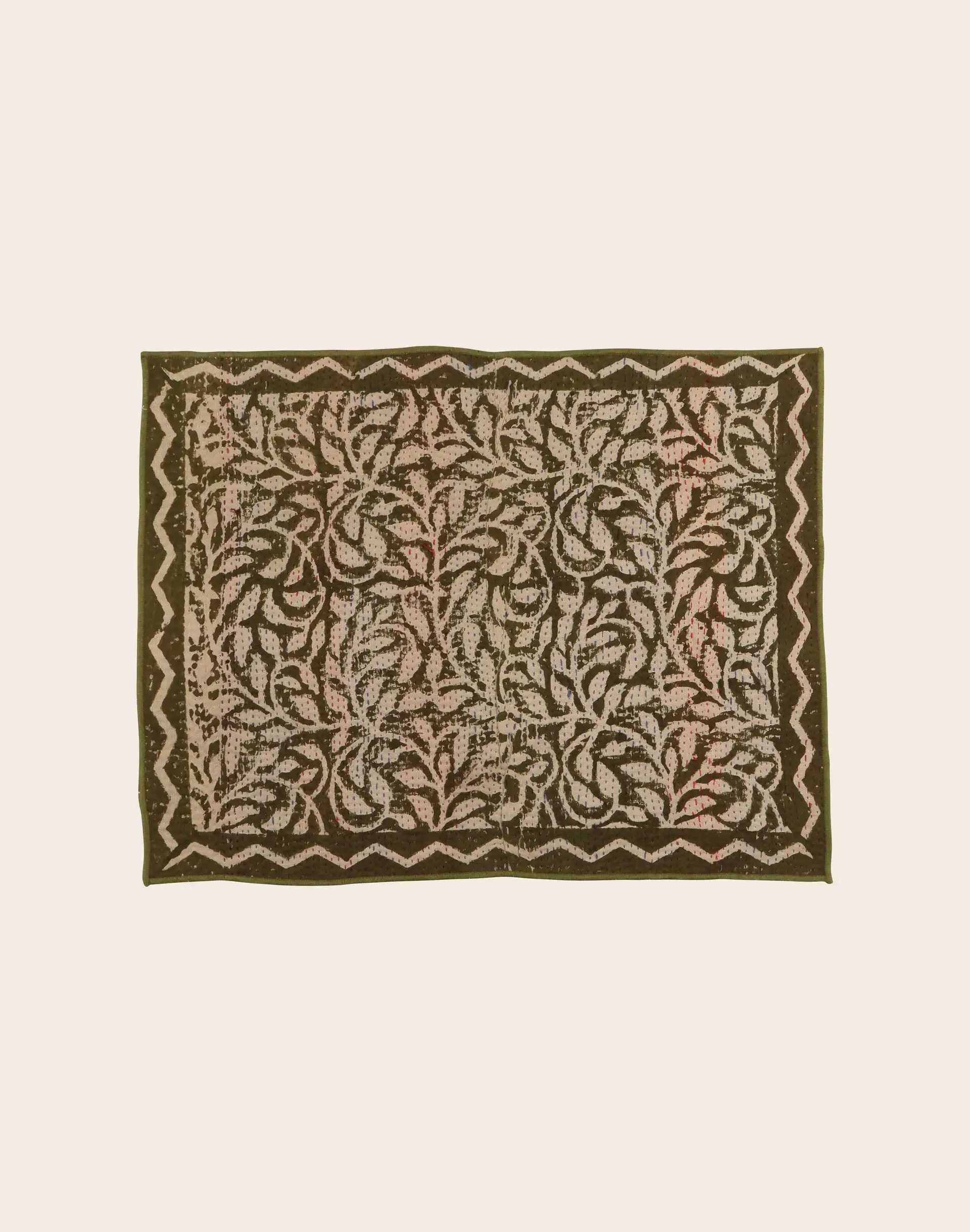 Manteles individuales de tela india Kantha - Imagen 8