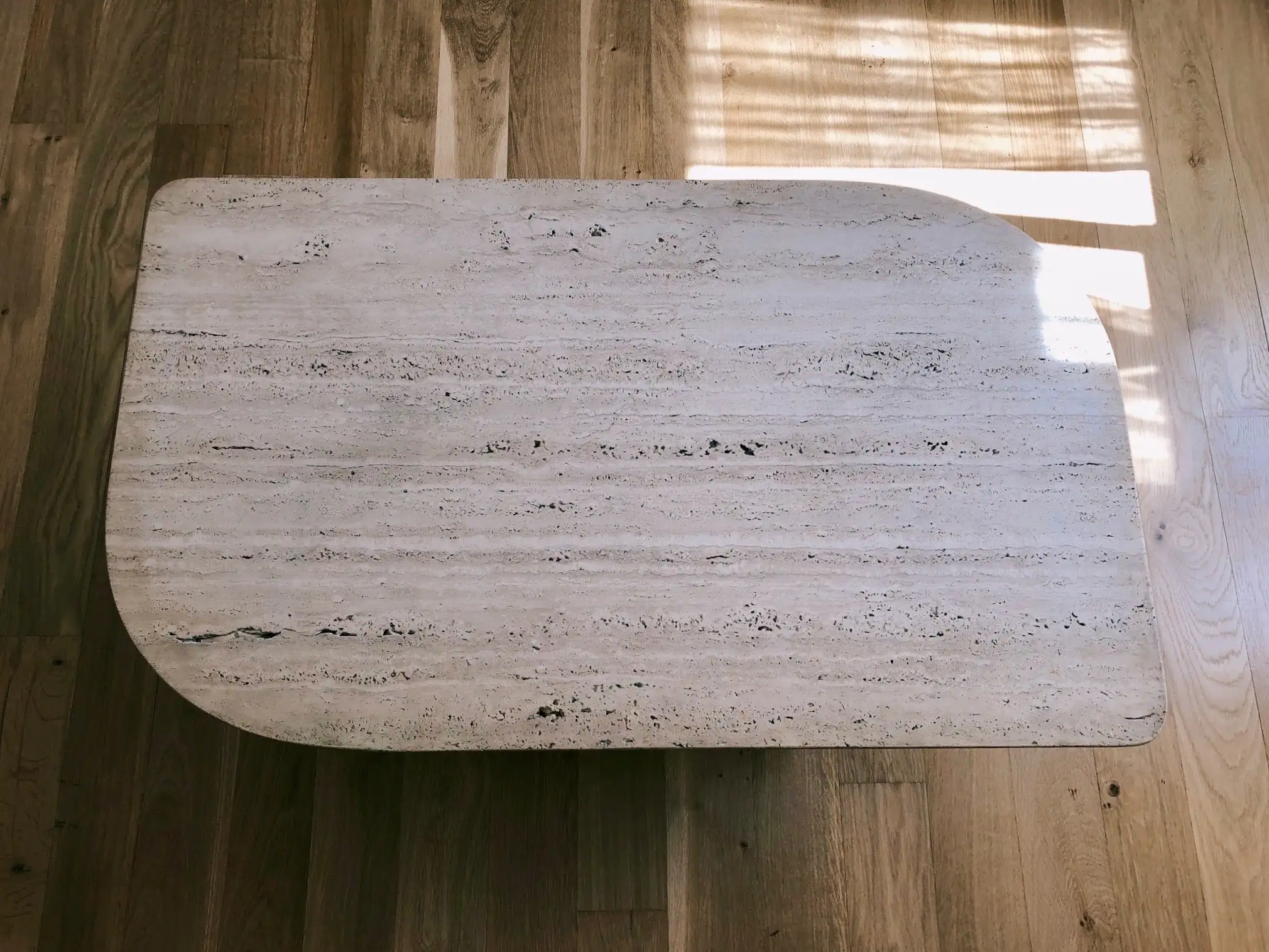 Mesa de centro de mármol travertino - Imagen 5