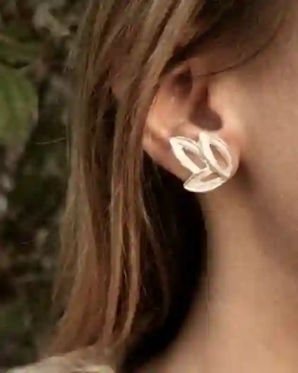 Trieste II Earcuff Silver