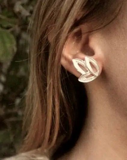Trieste II Earcuff Silver