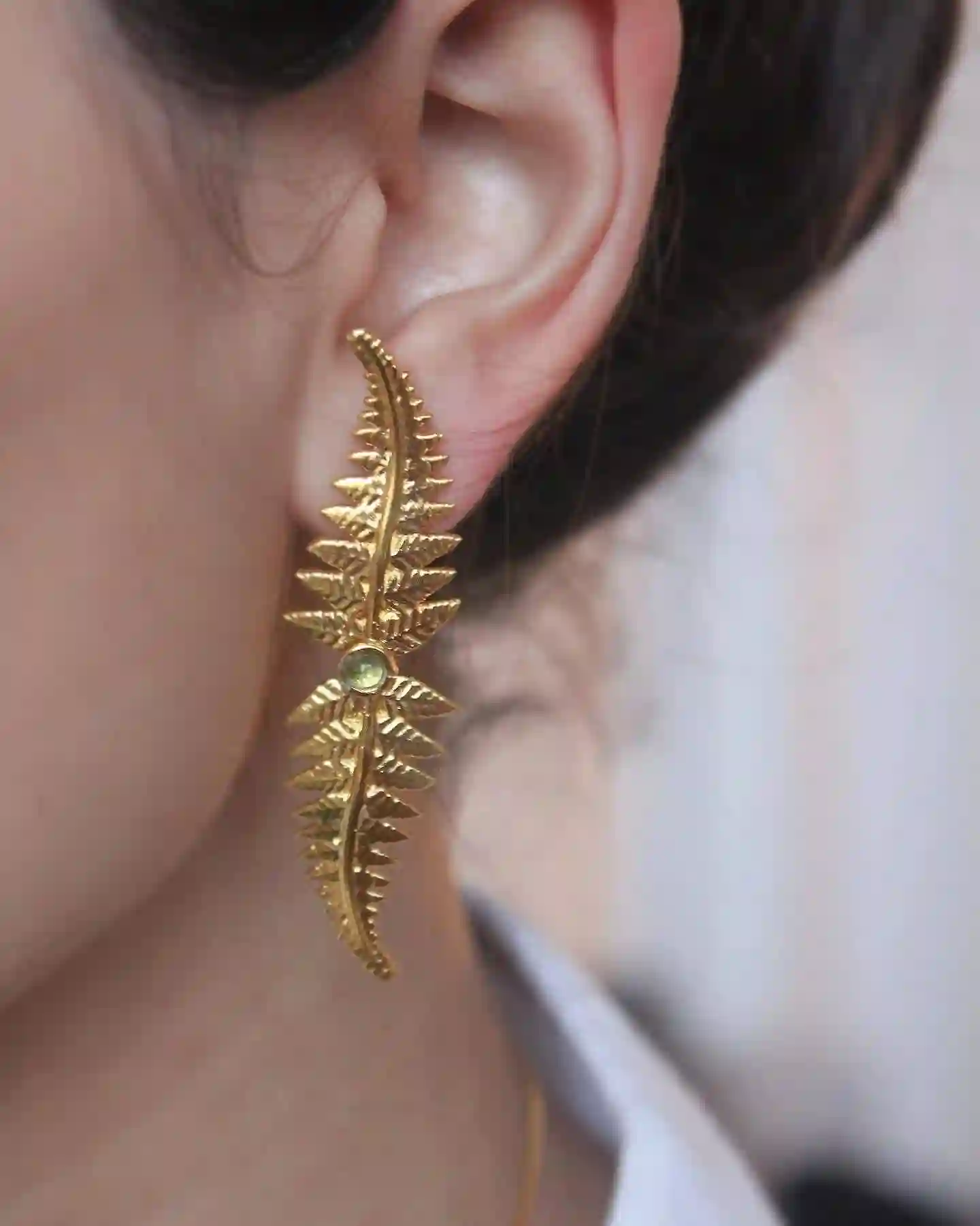Pendientes Hojas Doradas