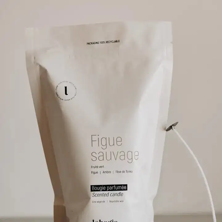 Recambios de cera de soja para velas recargables de cerámica artesanal Labogie - Imagen 5