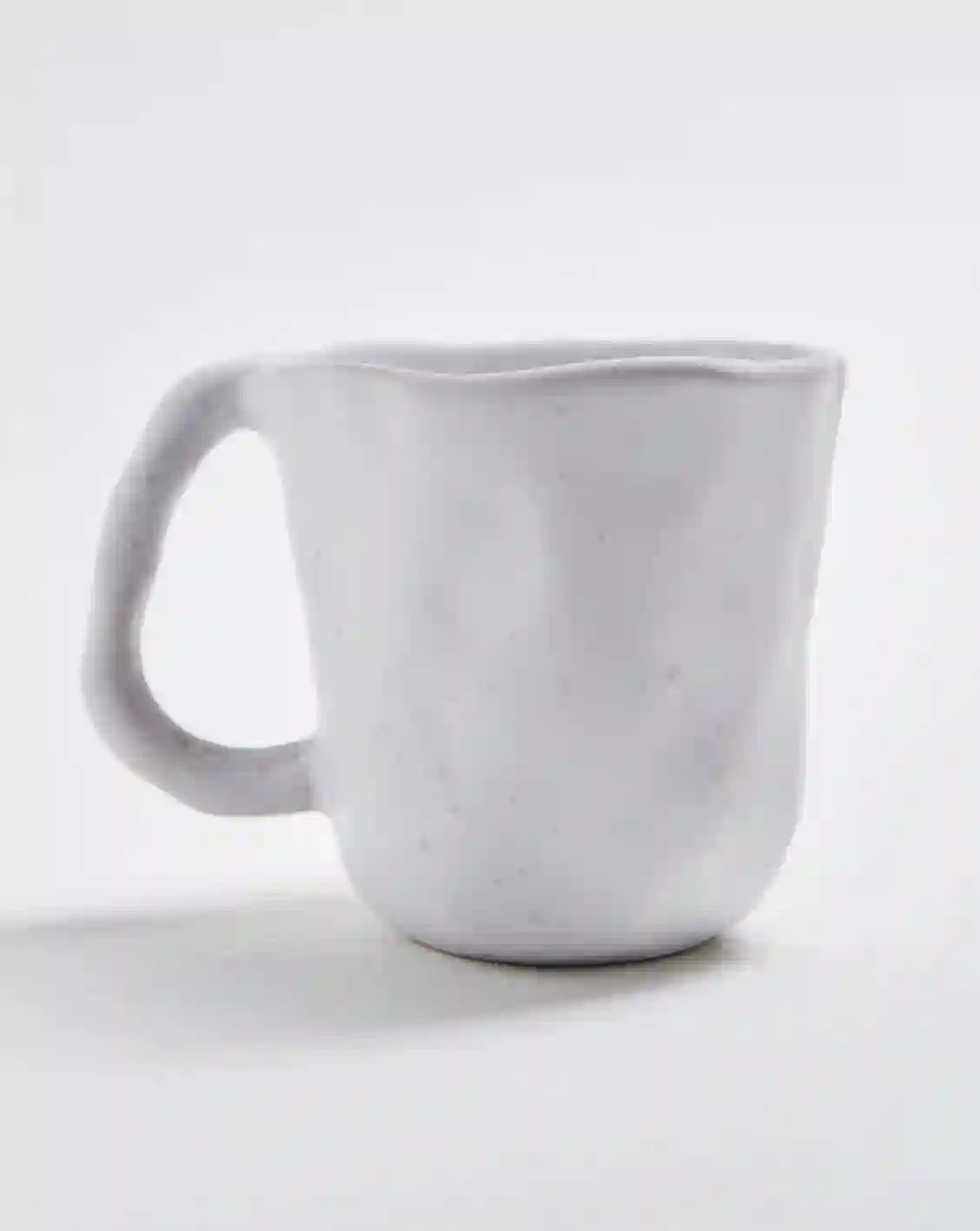 White organic ceramic cup