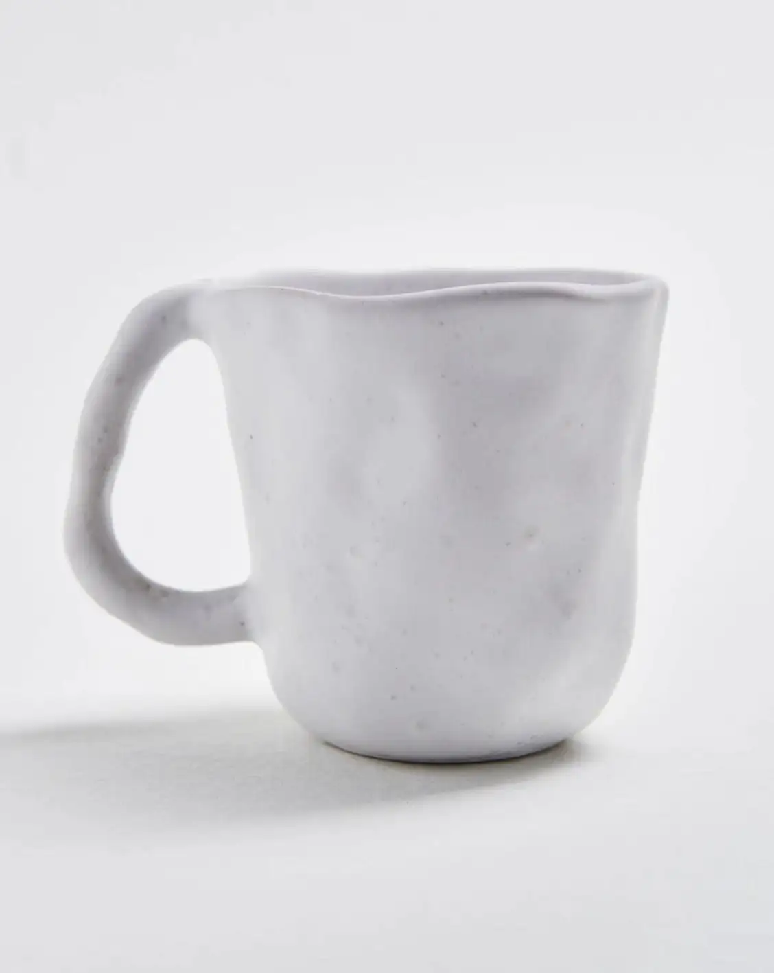 White organic ceramic cup