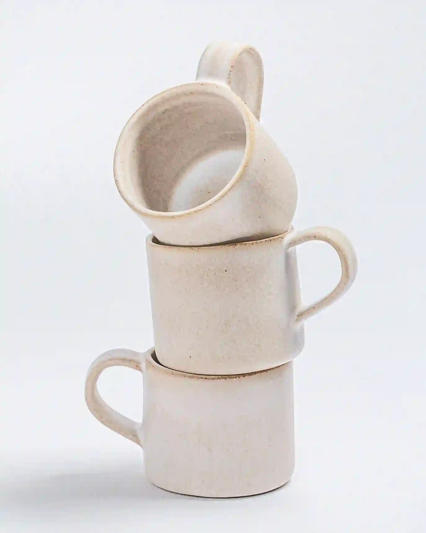 Beige Sand Storm ceramic cups