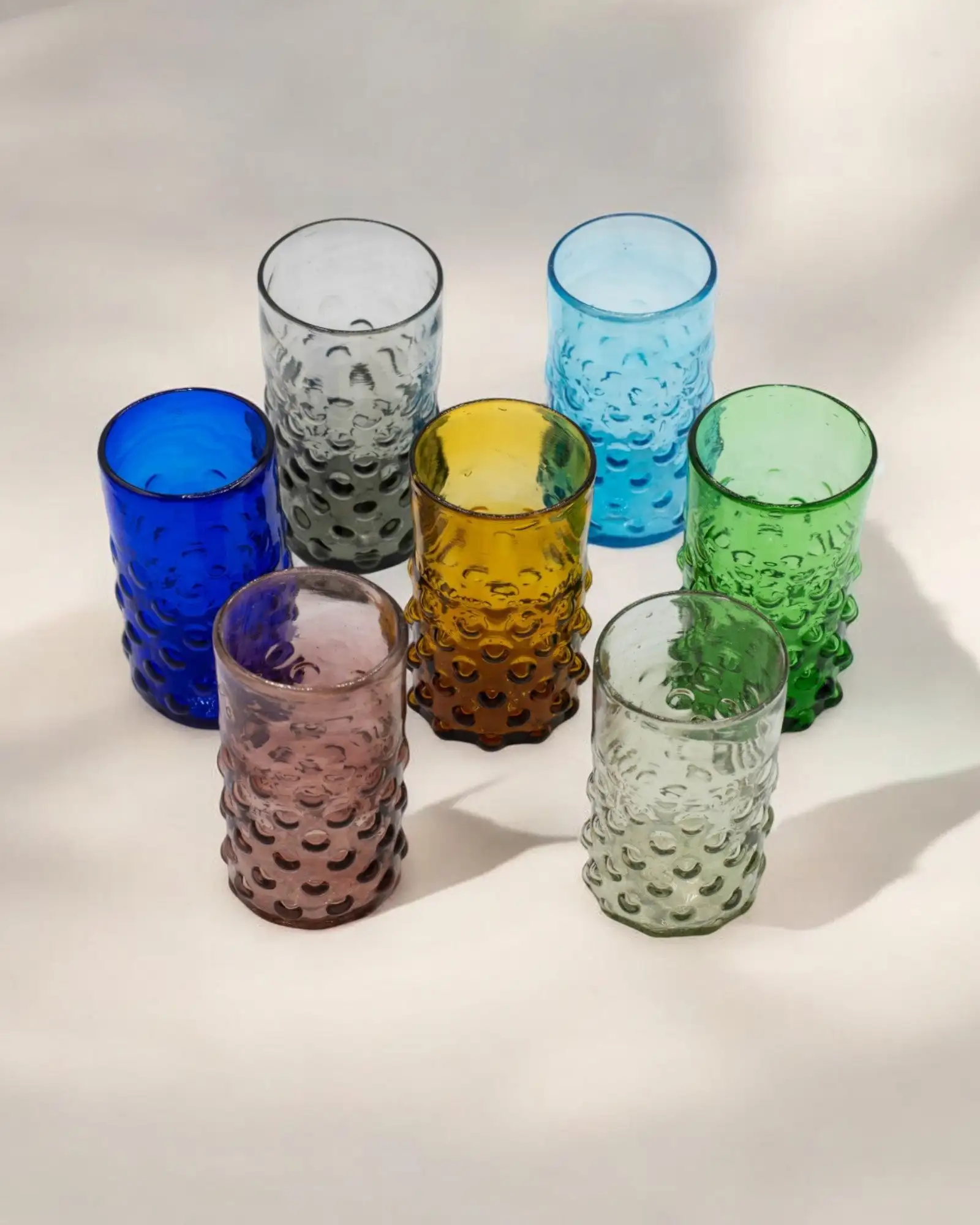 Vasos de vidrio soplado con Burbujas - Imagen 2