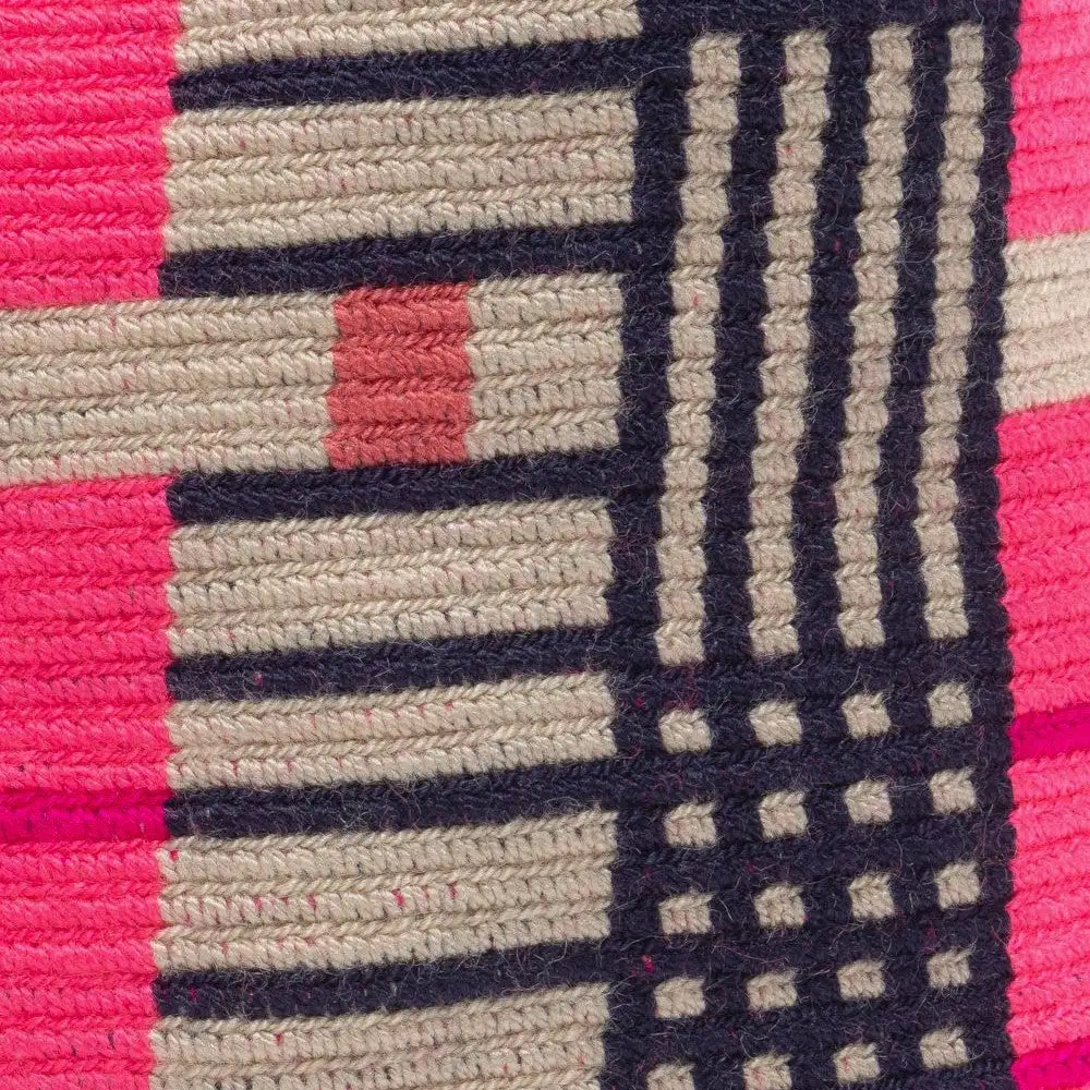 Pájaro negro de Crossbody Wayuu hecho a mano - Imagen 2
