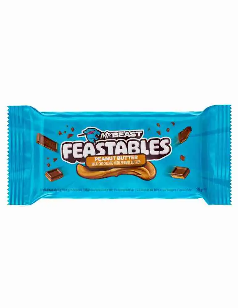 Chocolatina Mr. Beast Feastables Peanut Butter