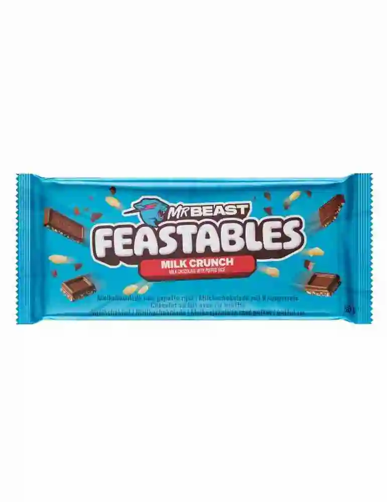 Chocolatina Mr. Beast Feastables Milk Crunch
