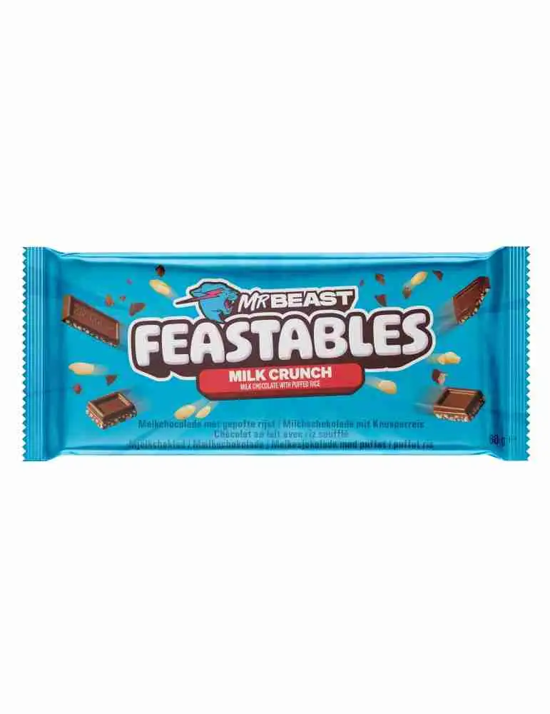 Chocolatina Mr. Beast Feastables Milk Crunch
