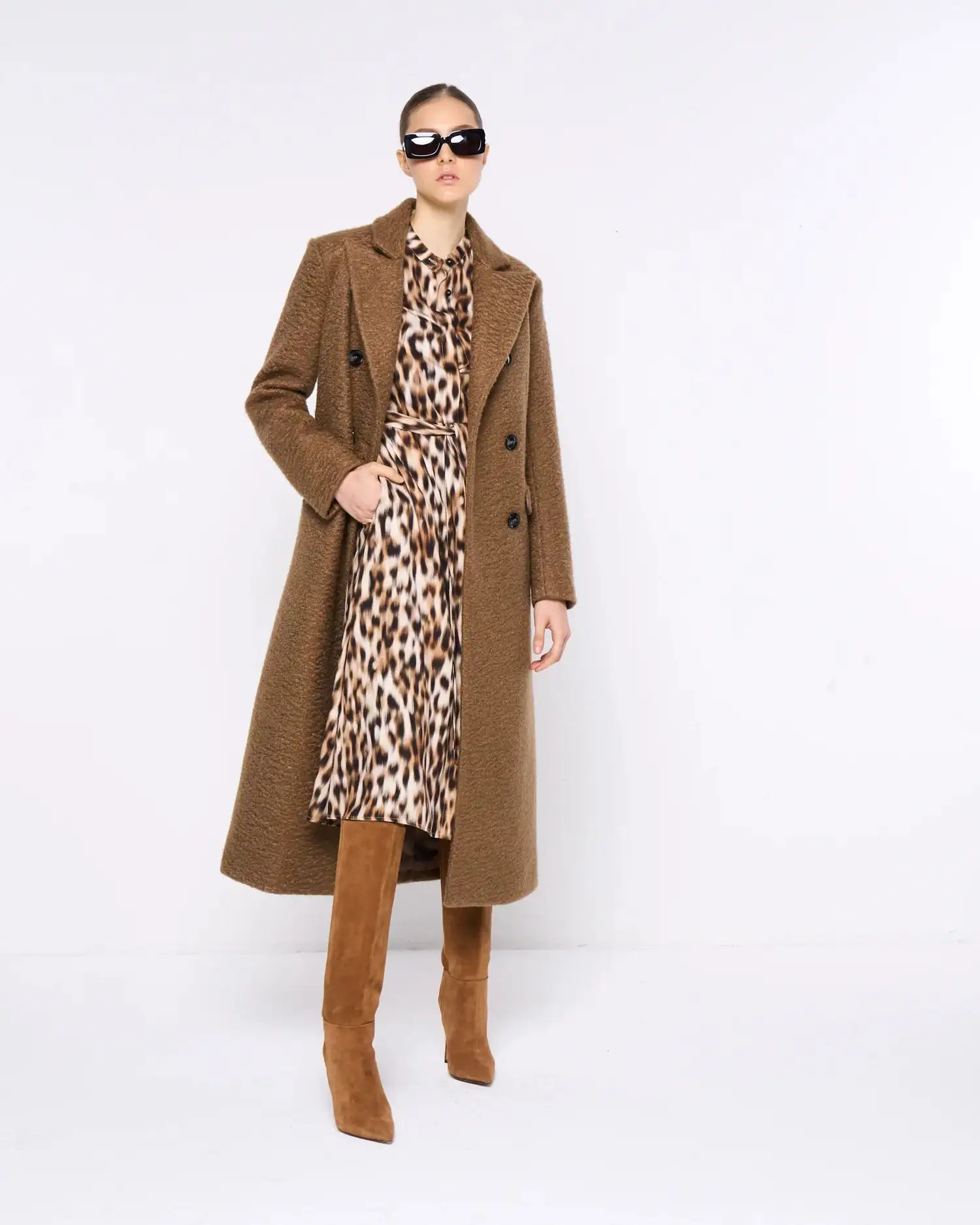 Vestido Camisero con estampado de animales - Imagen 4