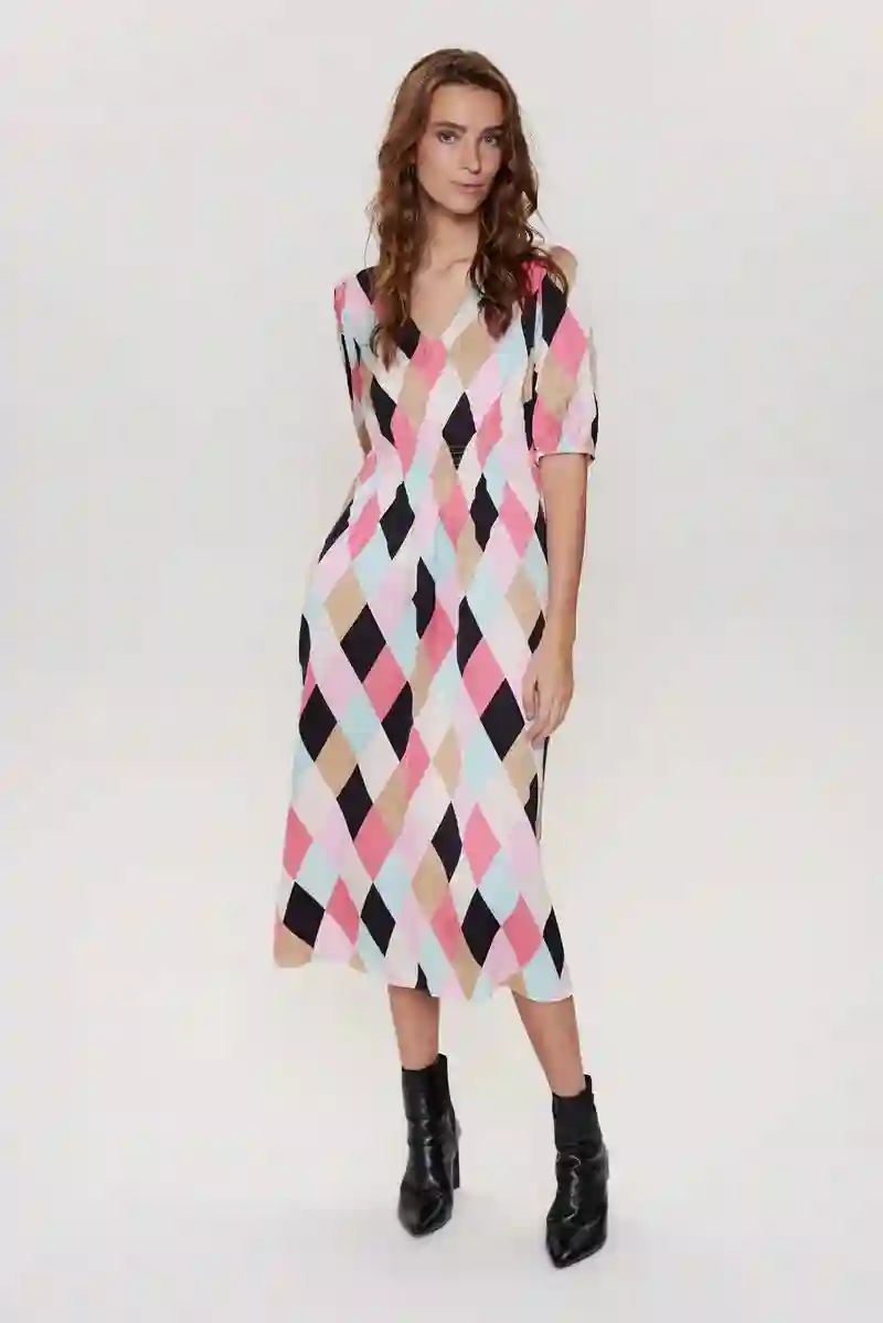 Vestido midi azul