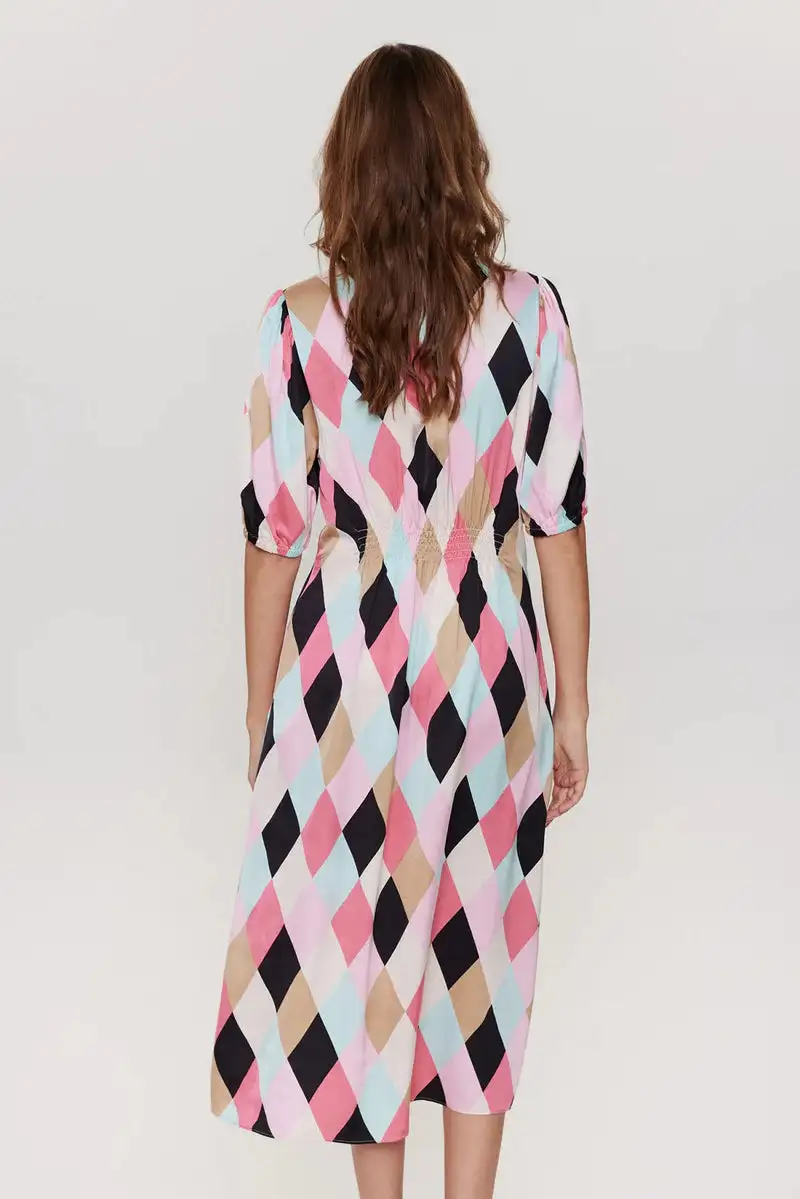 Vestido midi azul - Imagen 2