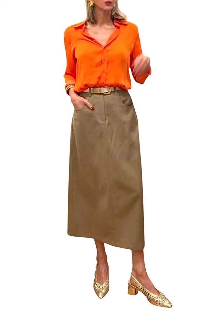 Brown London skirt - Image 2