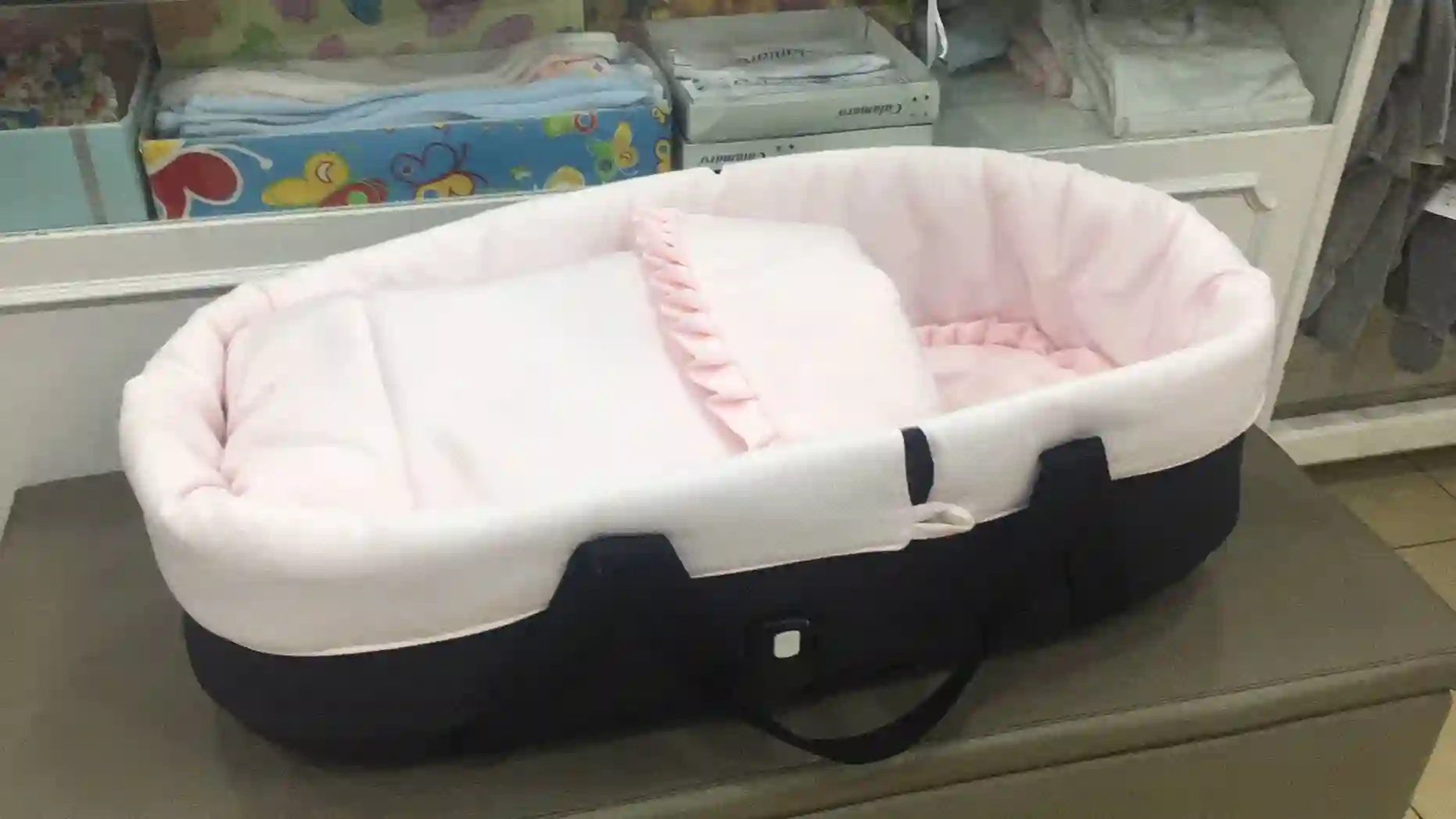 Funda capazo Bugaboo Bee en pique de abeja rosa