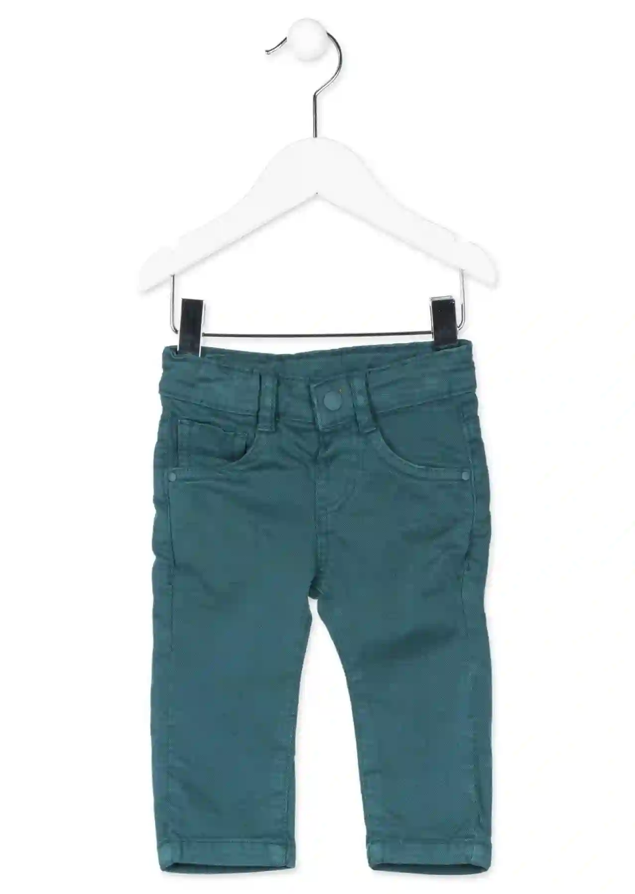 Pantalón Pitillo de Sarga en Colores Verde MaSestra, Marino y Camel Proximamente