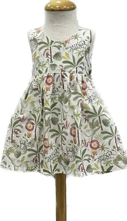 Vestido Cruzado Estampado Selva Talla 1-2-3-4-5