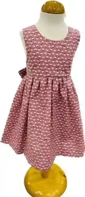 Vestido Cruzado Modelo Pollitos Tallas 1-2-3-4 y 5