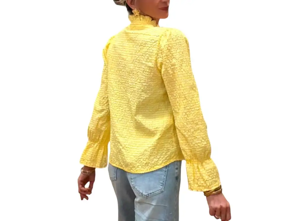 Camisa vichy amarilla