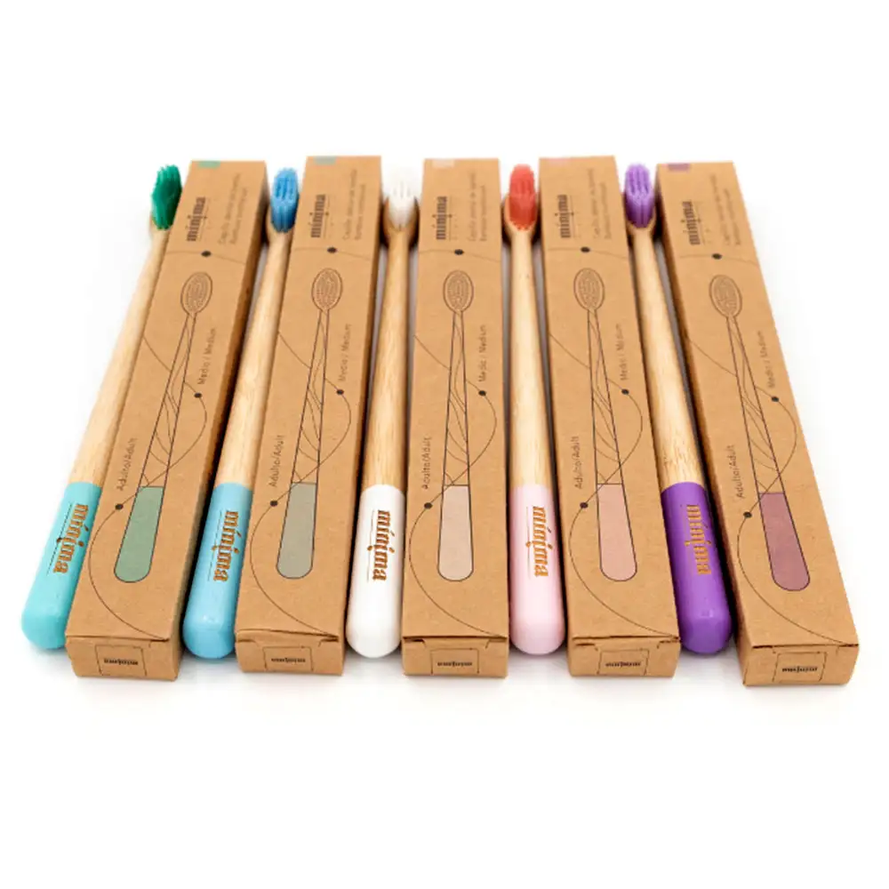 Cepillo de Bambú Adulto Ecológico Biodegradable Libre de Bpa Aqua