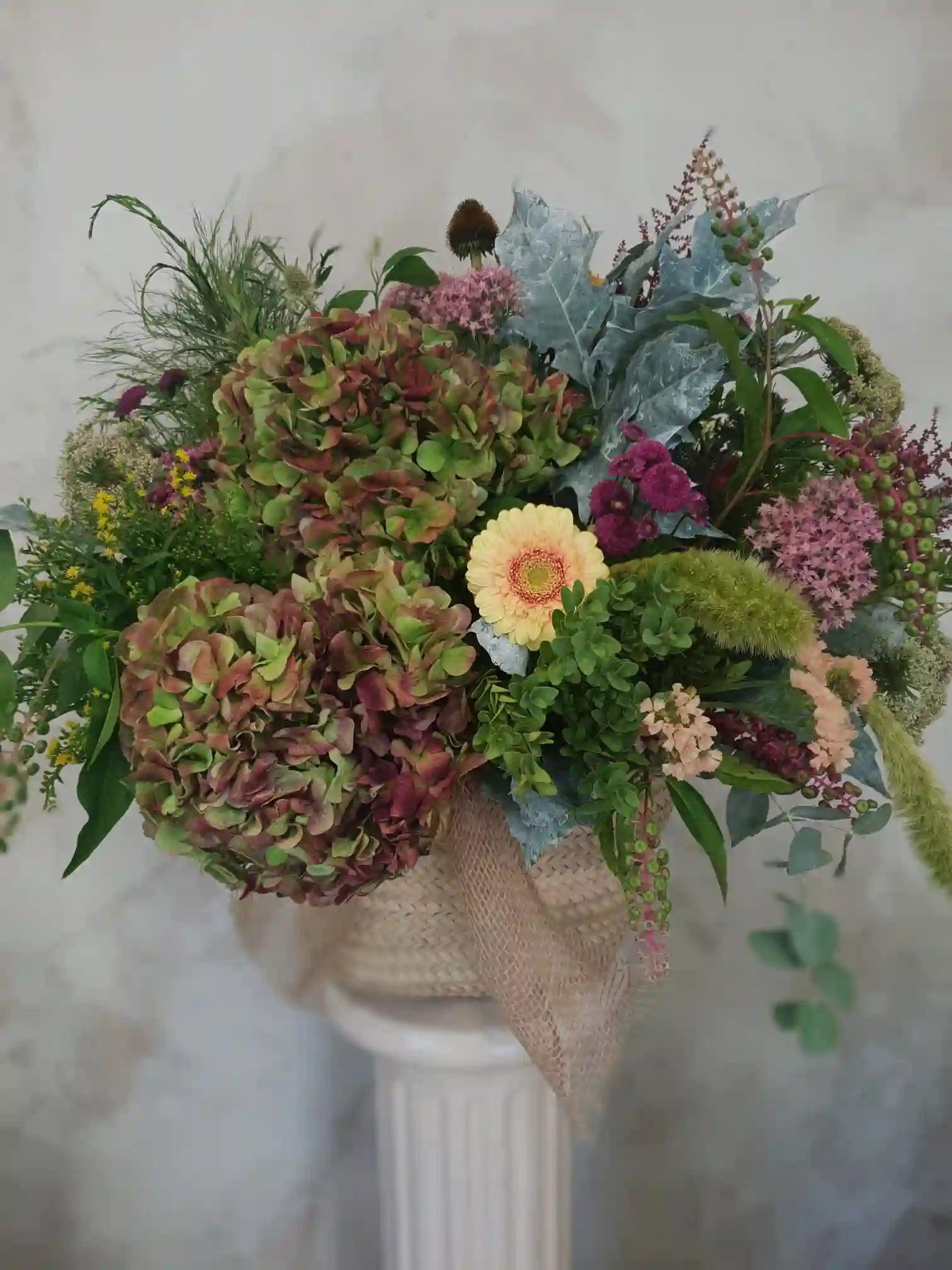 Capazo de Hortensias Deluxe