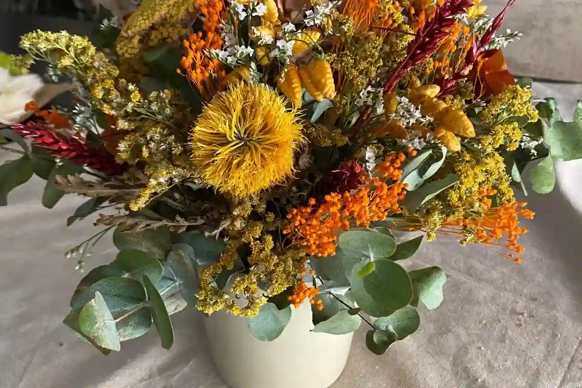 Ramo de Flores Preservadas de Otoño