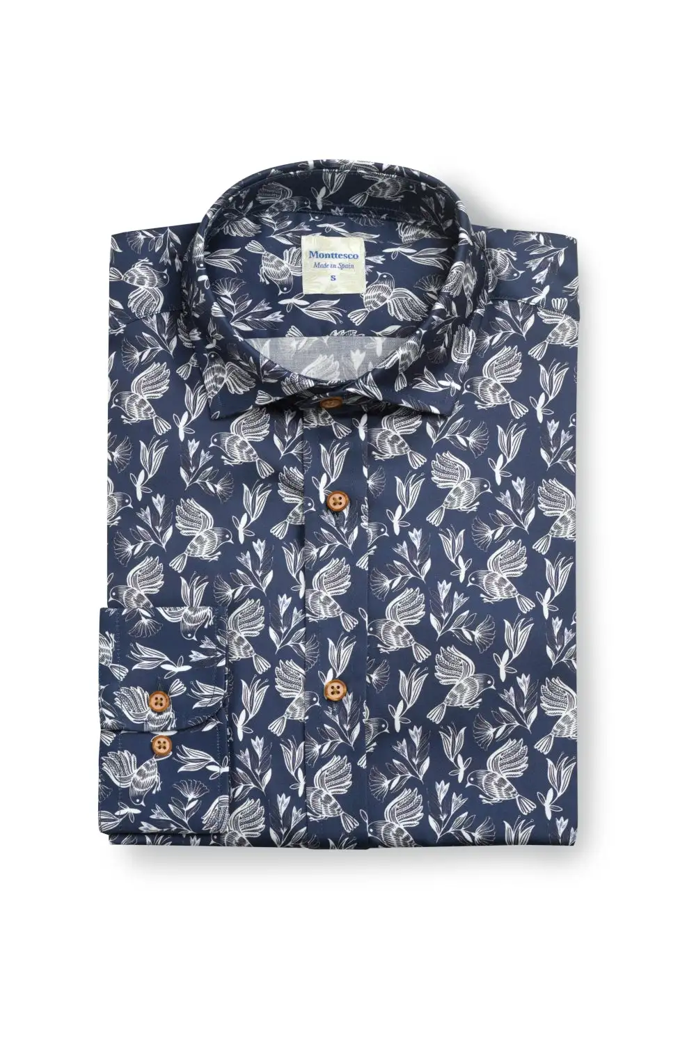 Monttesco shirt blue birds - Image 2