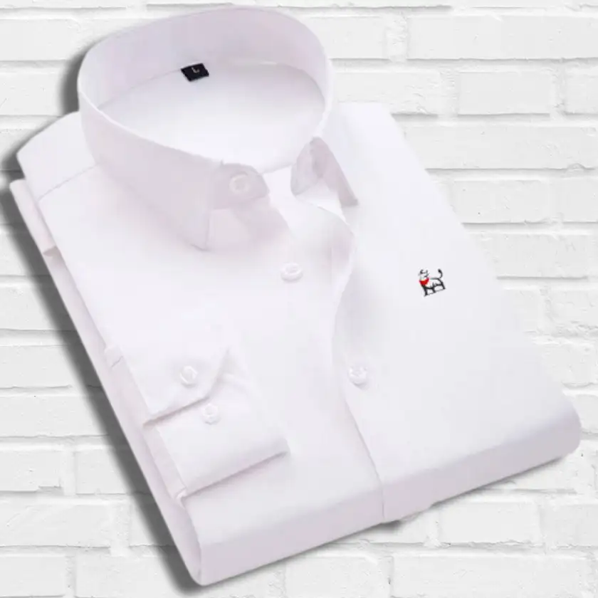 Camisa de hombre manga larga cuello Italiano - Imagen 5