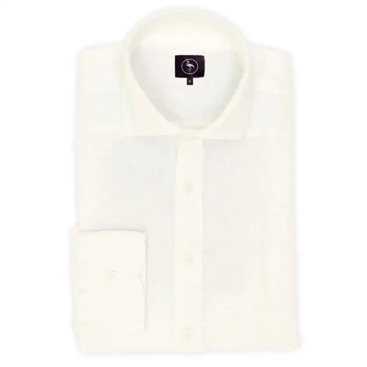 Maltes de lino camisa 100% flamenco - Imagen 3