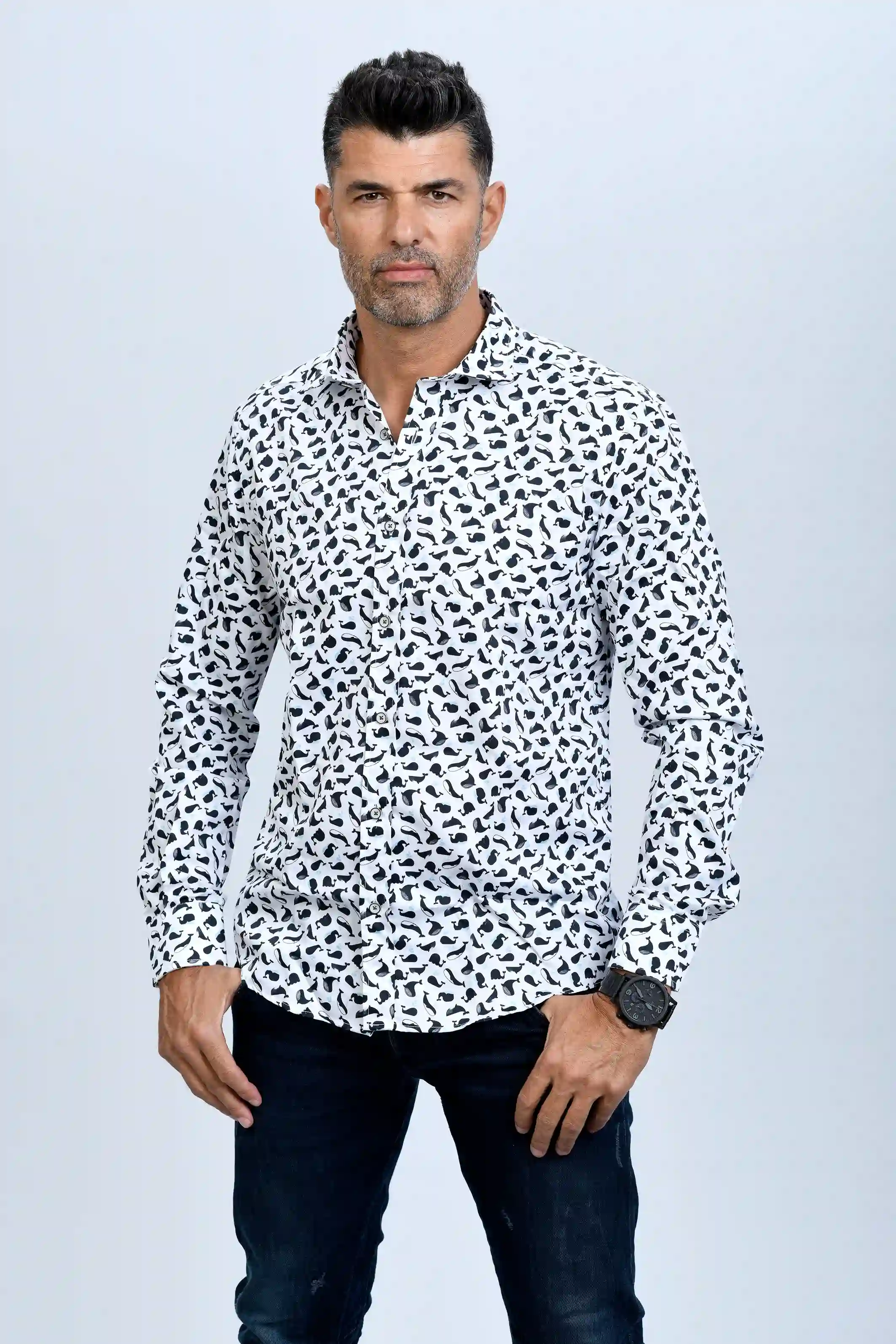 Camisa Monttesco ballenas