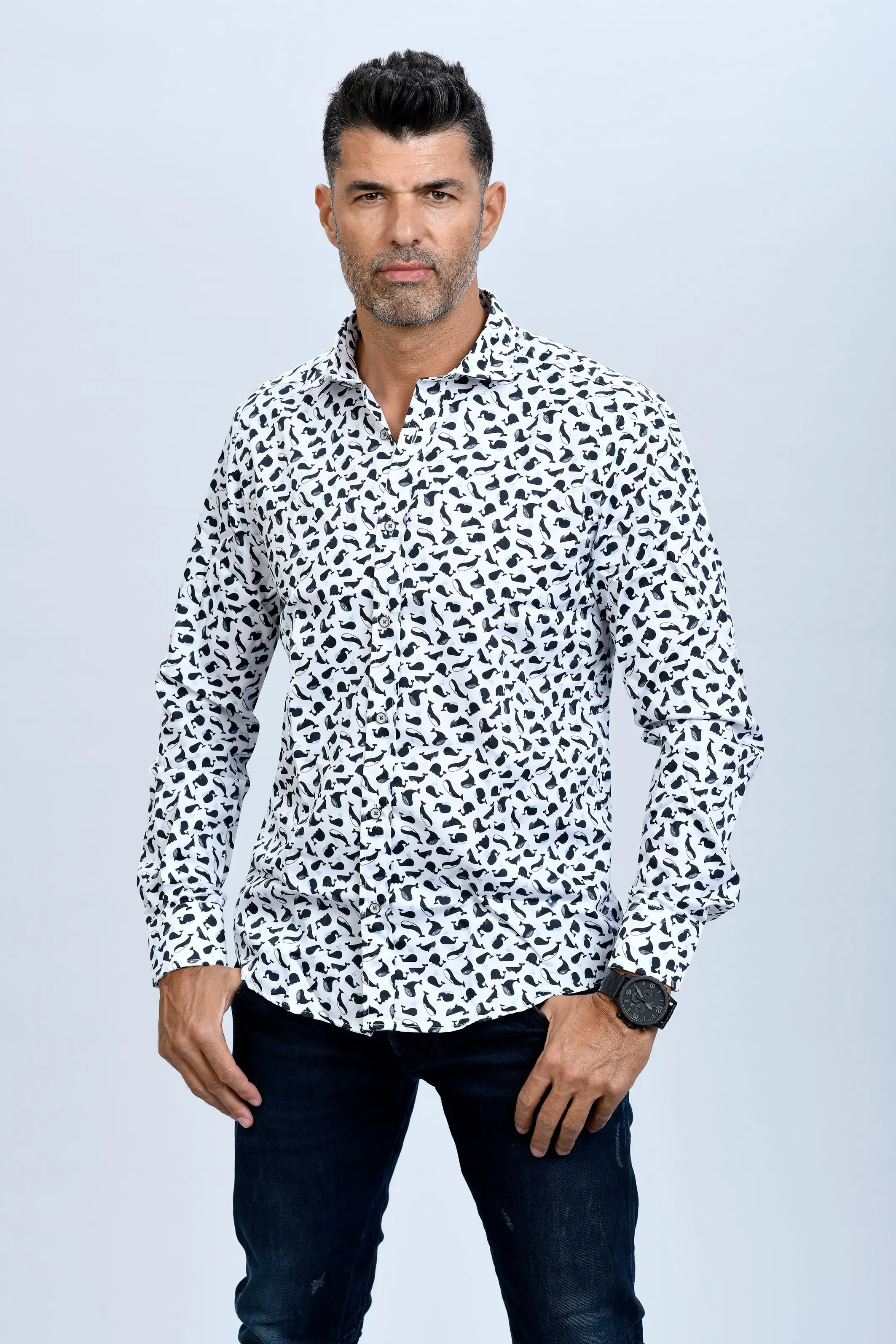 Camisa Monttesco ballenas
