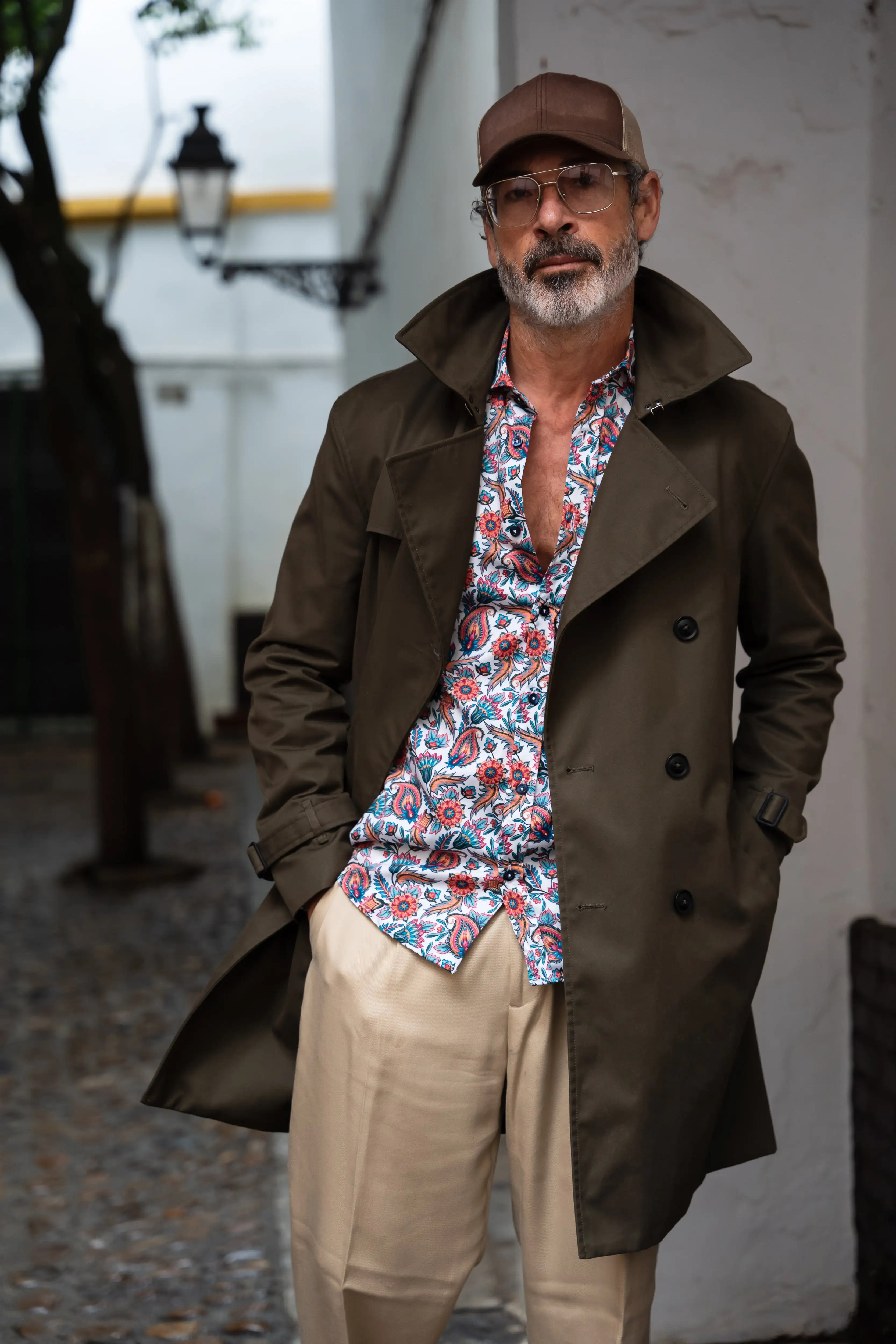 Camisa Monttesco estilo floral étnico - Imagen 3