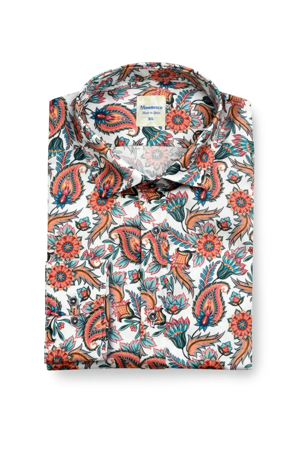 Camisa Monttesco estilo floral étnico - Imagen 4