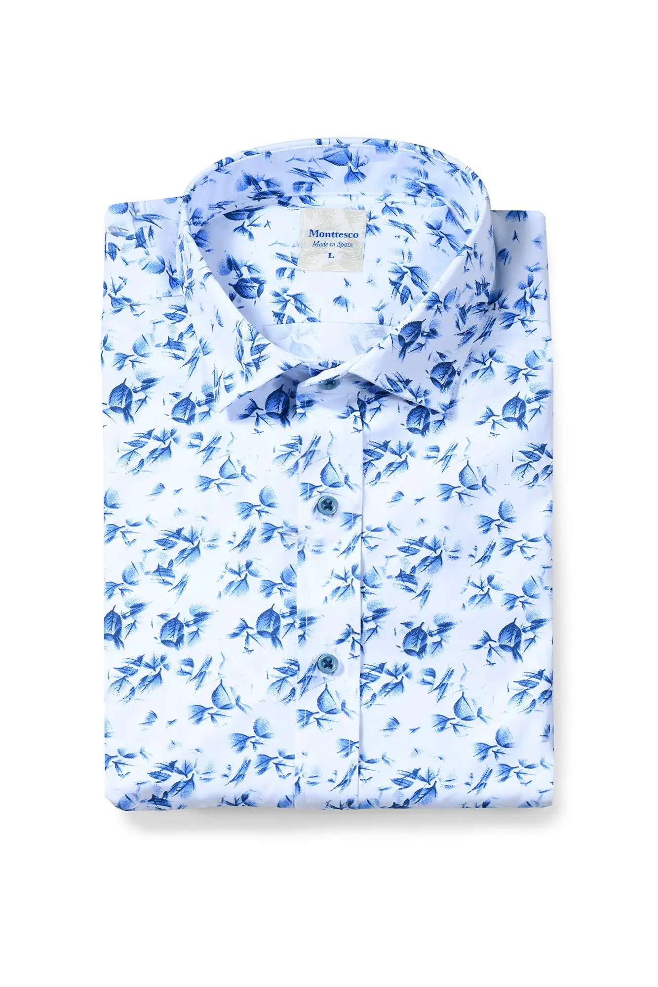 Monttesco spring blue shirt