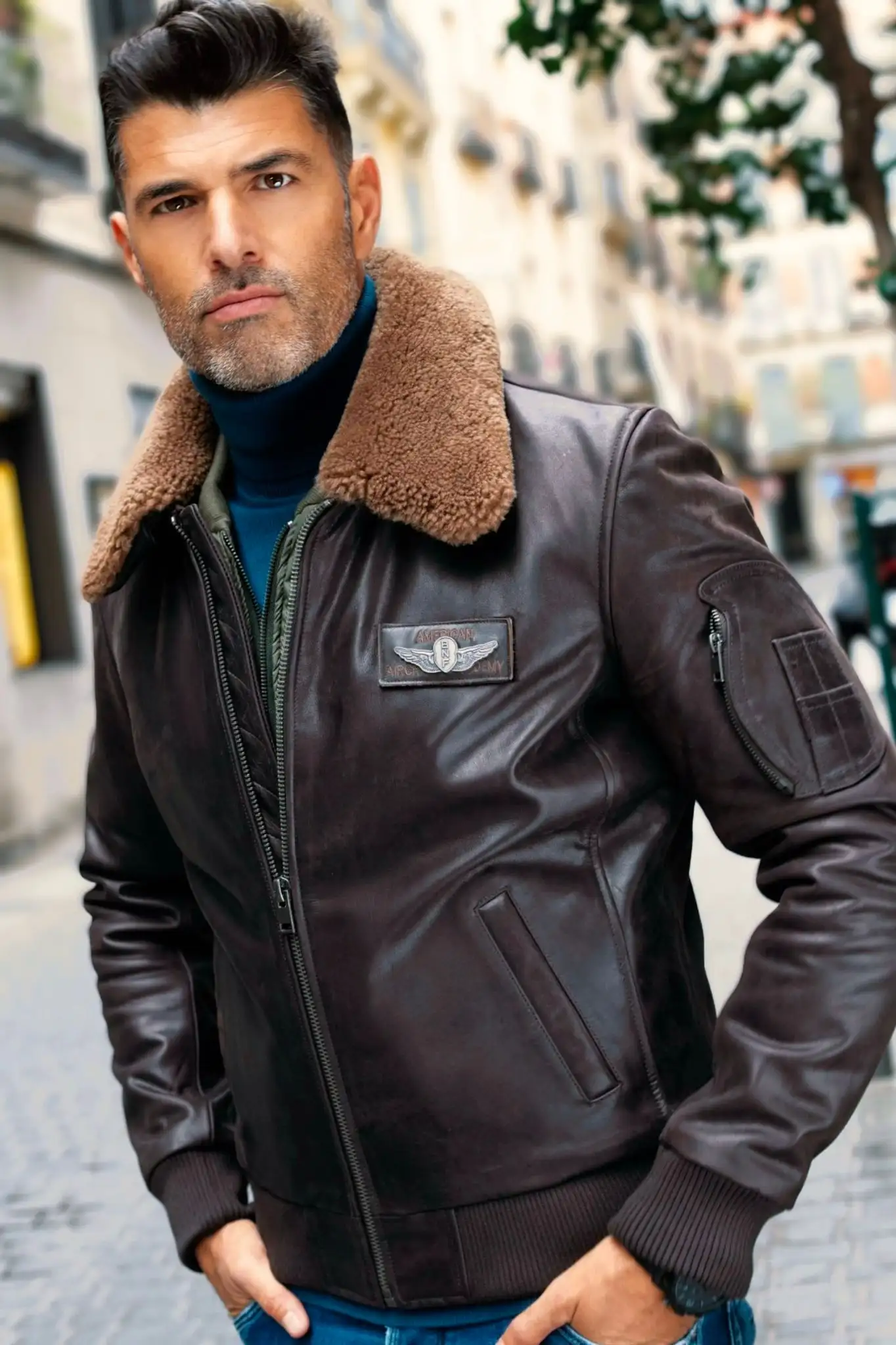 Brown aviator hunter