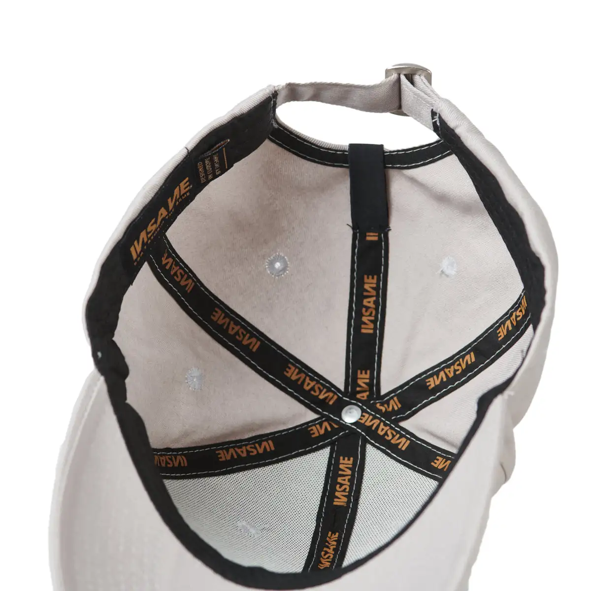 Gorra insane baseball light grey & patch - Image 4